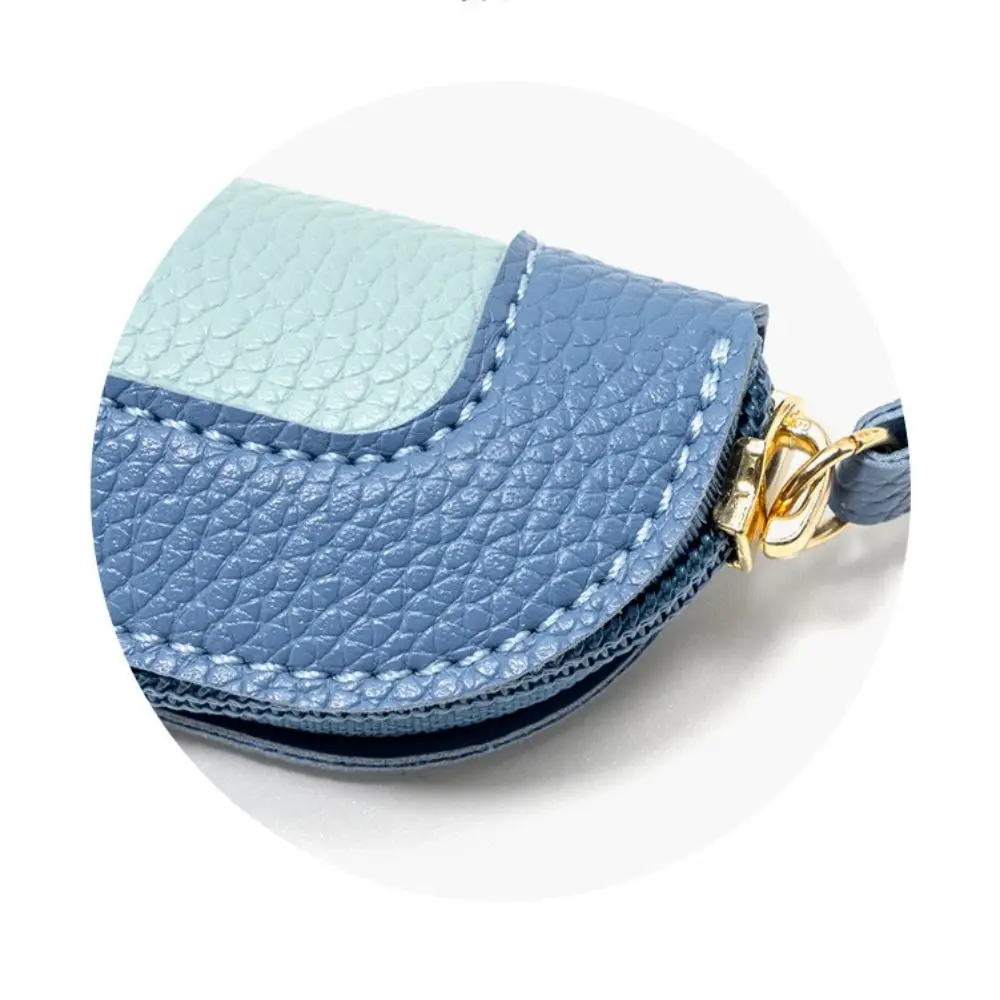 Stylish Simple Mini Pen Bag Portable Compact Stationery Organizer Multi-function Leather Pencil Case