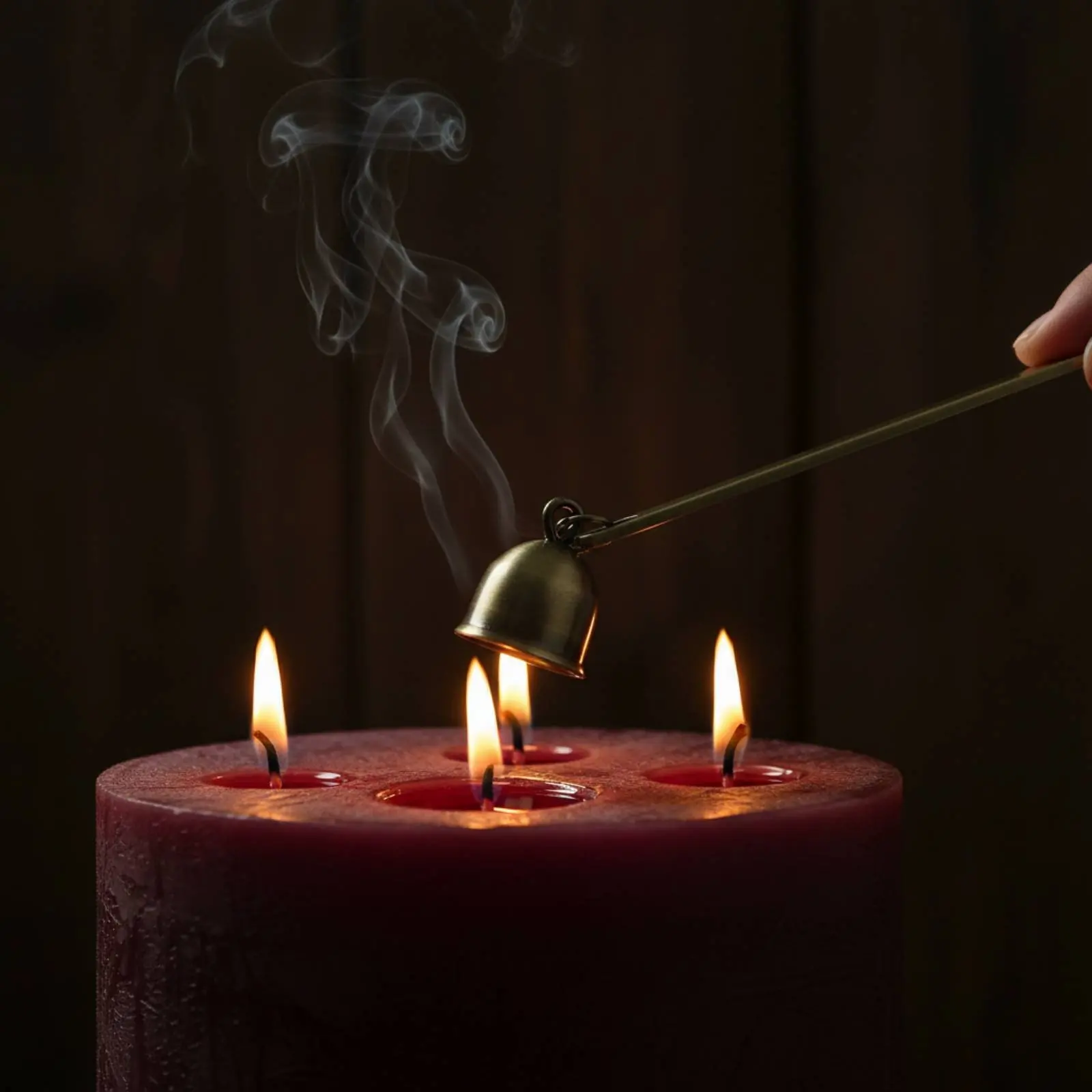 Candle Wick Dipper Safe Extinguishing Vintage Design Candle Fire Smotherer Wick Fire Smotherer Long-Lasting Home Accessory For
