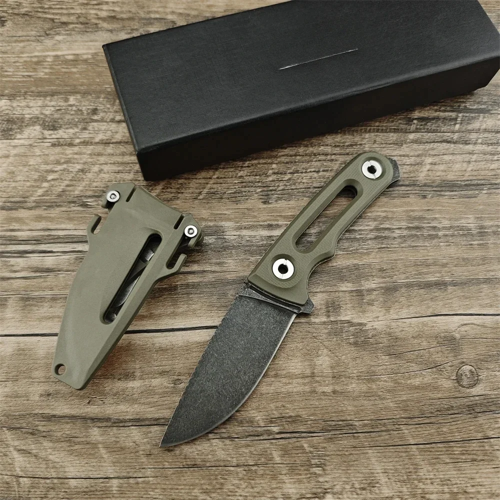 

FX Combat Fixed Blade Knife 154CM Blade Green G10 Handle Outdoor Portable Tactical Knife Camping Hunting EDC Multitool