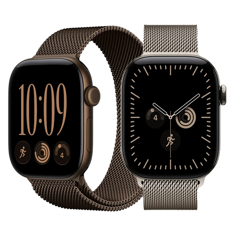 Magnetisches Milanese-Armband für Apple Watch 46mm 44 45 40 41mm 49mm Edelstahl-Band iWatch Series 12 11 10 9 8 SE Ultra 4