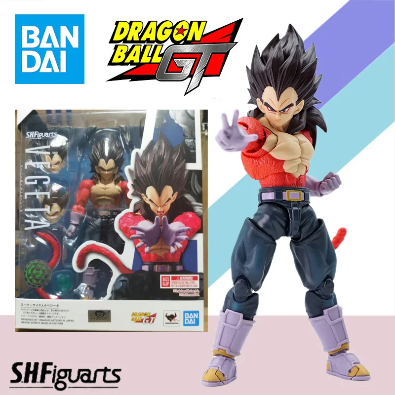 

Bandai Original S.H.Figuarts Dragon Ball GT Super Saiyan4 Vegeta Anime Action Figure Finished Model Kit Figure Toy Gift for Kid