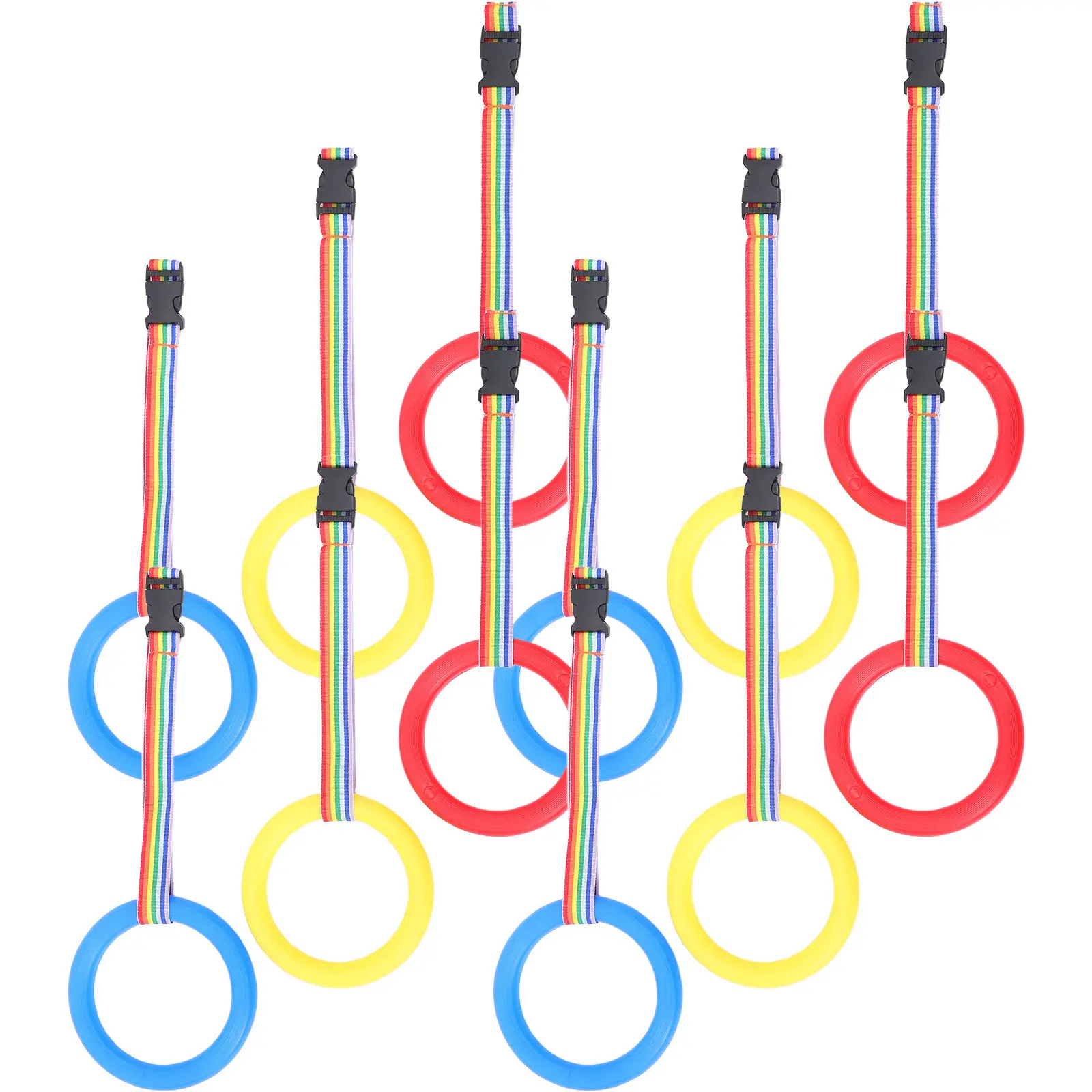 

Набор из 12 съемных поводков для детей с круглыми пластиковыми ручками-кольцами, ремешки на запястье для безопасности от потери, для дошкольных учреждений и прогулок на улице