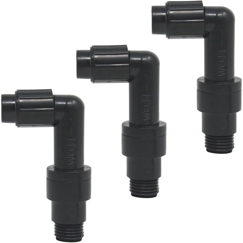 Válvula de retención combinada y codo para R172061 para comederos automáticos de cloro/bromo para piscinas y spas (paquete de 3) -AT35