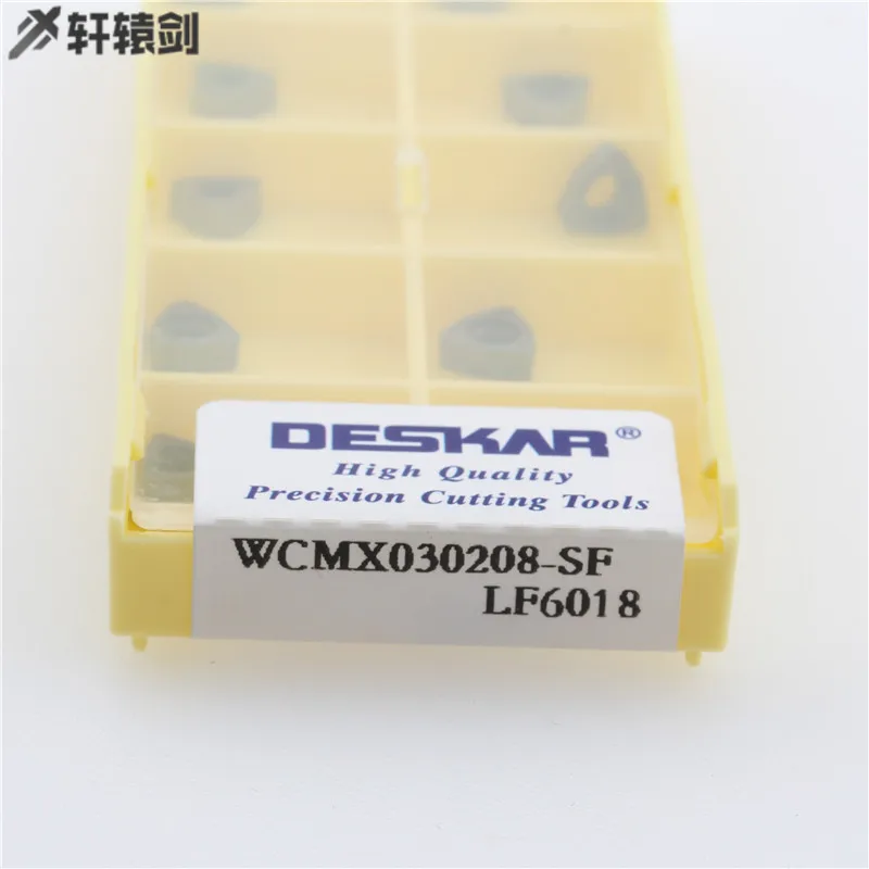 10 قطعة WCMX030208 WCMX020408 WCMT050308 WCMT06T308 WCMT080412 SF LF6018 2d 3d 4d 5d U-مثقاب الخشب إدراج أو كربيد إدراج