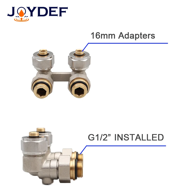 Brass Straight H Double Radiator Ball Valve For HVAC Systems