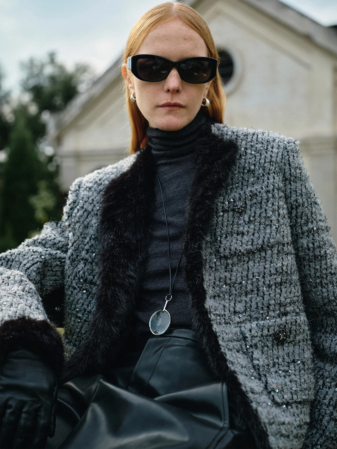 

Soulkiss Faionable Wool Blend Цвет отделки из искусственной норки Blo ort Пальто Ele из овчины Полиэстер Спандекс Смесь Long Sve