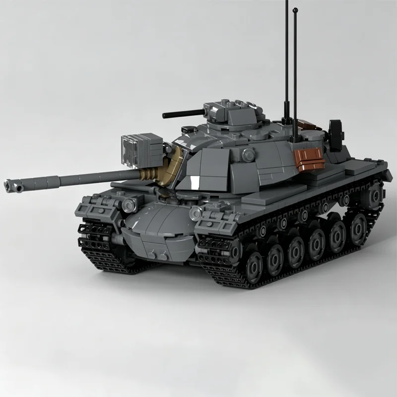 新しい 996 個 Moc 軍事武装 M48 パットン戦車車 - Model Kit Weapons のレビューと価格