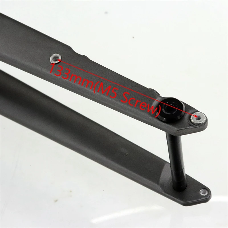 700C Road Bike Front Fork Full Carbon Fiber Tapered Shape Spinal Canal Cylindrical Disc Brake 700Cx 45Mm Fixed Gear Fork