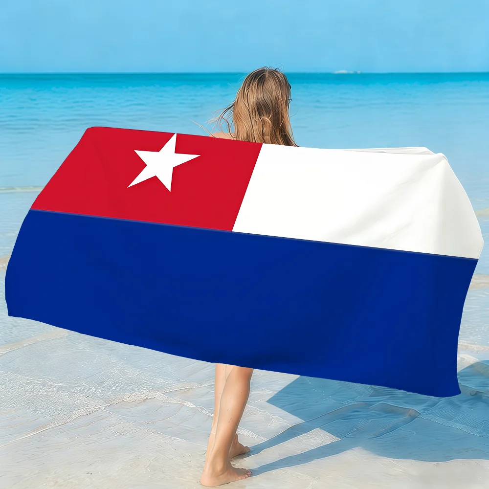 Flag Cuba Towel Soft Lightweight Anti-Sand Large Beach Towel Quick-Drying Bath Sports Family