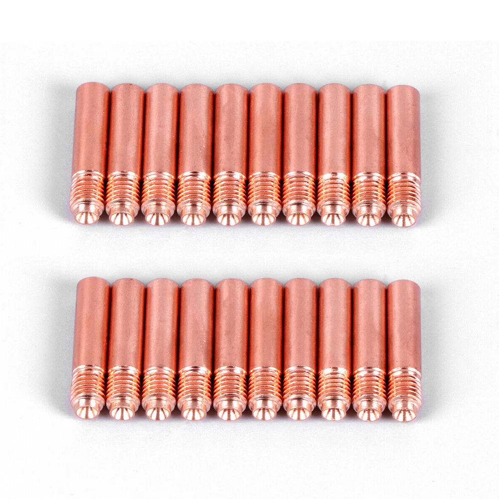 Comprehensive 24pcs MIG Welding Torch Accessory Set Copper Nozzles 0.6mm/0.8mm/0.9mm Gas Diffusers Nozzles For Miller/Hobart