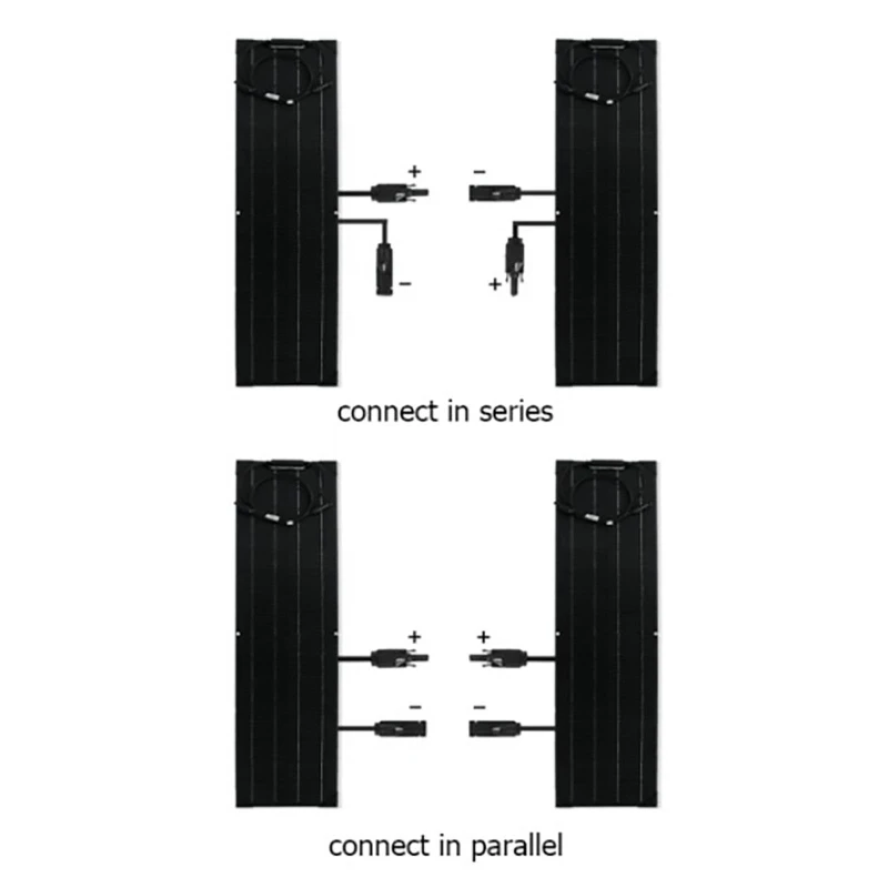 45 واط 50 واط 18 فولت ETFE مرنة أحادية البلورية لوحة طاقة شمسية كابل الطاقة الشمسية خلية نظام البطارية عدة للتخييم البحري قارب RV شحن