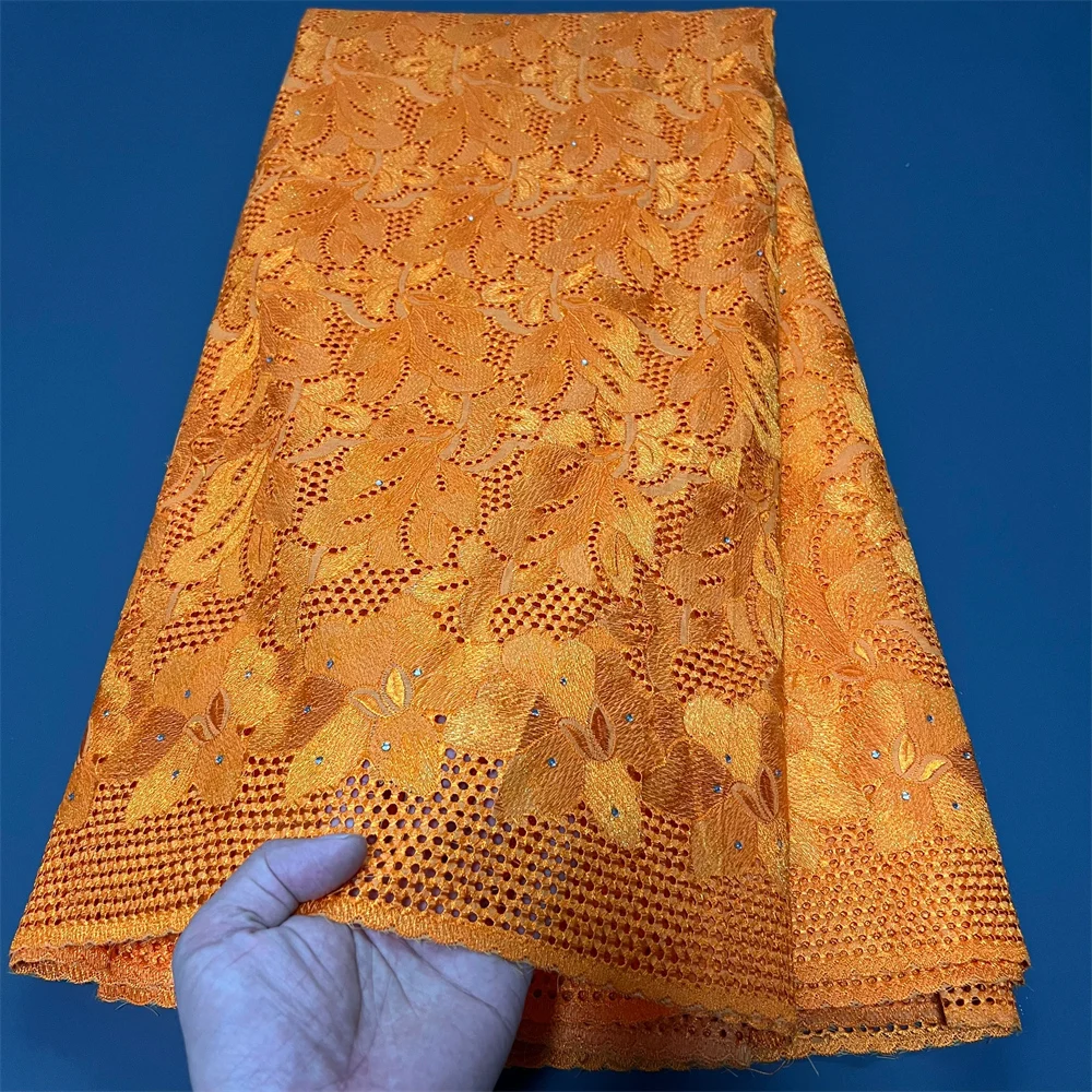 

2025 новейшее высококачественное африканское нигерийское платье с тюлем, кружевная ткань, гипюровое платье с вышивкой, блестки, 5 ярдов, ZJ046