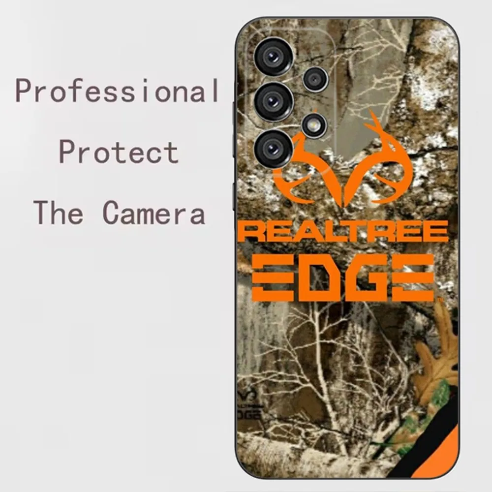 Realtree Real Tree Camo  Phone Case For Samsung Galaxy A91,A80,A73,A72 ,A71,A53A52,A32 ,A31A22,A21s,A20,Black Cover