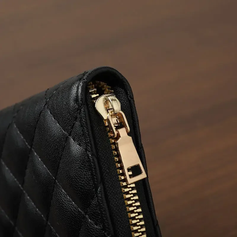 Women Short Wallets PU Leather Female Plaid Purses Leather Card Holder Wallet Student Small Zipper Woman Wallet Coin Purse