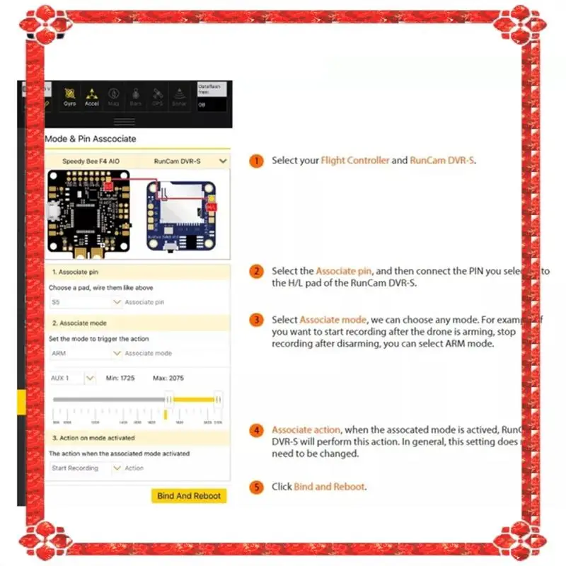 Consegna in 24 ore 1 PZ Mini FPV DVR Registratore Video Registratore Audio M2 Foro PC + Metallo Per Mini FPV Racing Drone Quadcopter