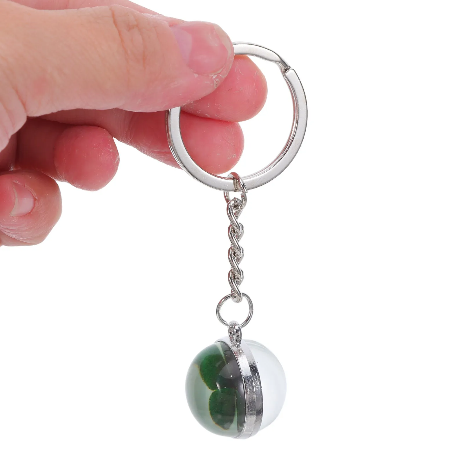 10Pcs Four Leaf Clover Keychains Premium Metal Lucky Keychain Shamrock Pendant for Bag Purse Backpack Fortune Charm St Patricks