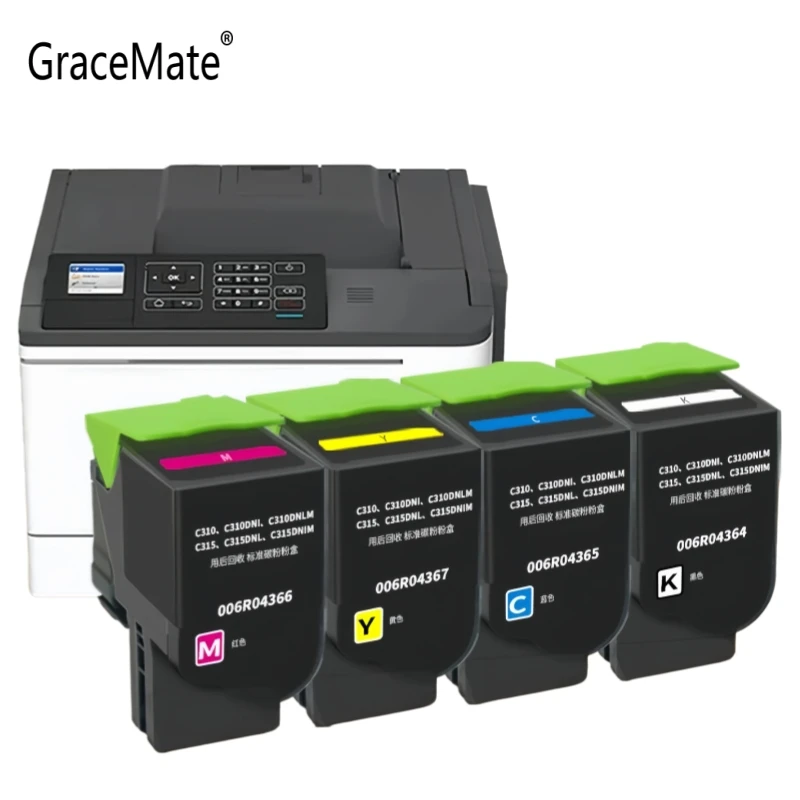 4 Color 1Set Toner Cartridge For Xerox C310 C315 C310DNI C310DNIM 8K 5.5K 3K 2K with chip
