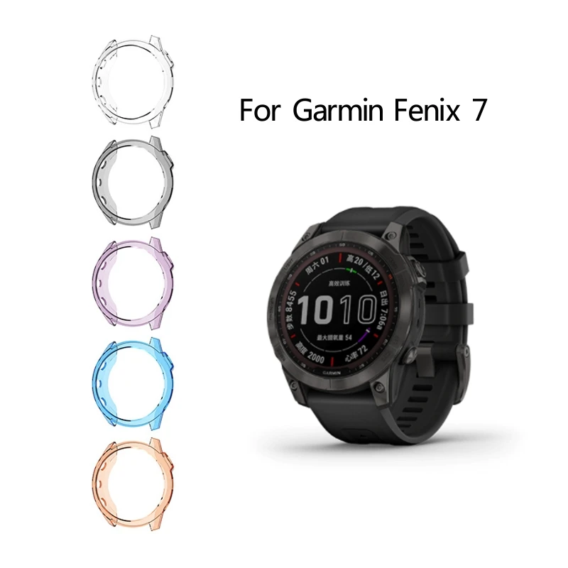 2024 New Smartwatch Housing Bumper Cover Frame Protect Soft Case Shell for Garmin Fenix 7