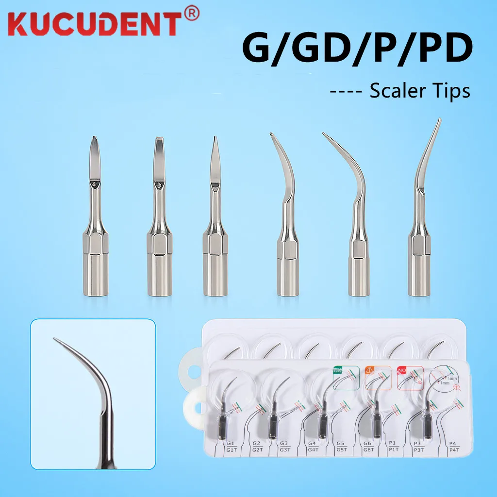 

5pcs Dental Ultrasonic Scaler Tips Scaling Periodontics Endo for EMS/WOODPECKER/SATELEC/DTE/NSK Handpiece Tooth Cleaning Tool