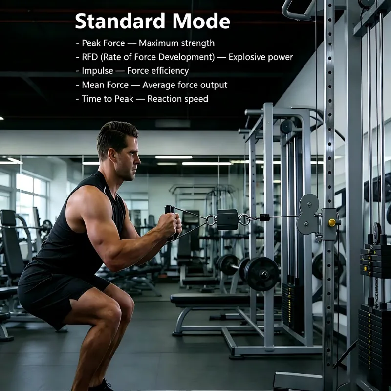 2026 500kg High-Precision Isometric Muscle Strength Tester Force Block Fitness Power Testing Equipment Package 3
