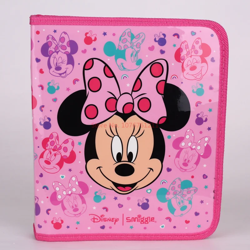 Disney-Sac d'école Minnie Smighidden pour enfants, portefeuille étudiant, sac à lunch, sac à dos original australien, tasse à eau, cadeaux étudiants