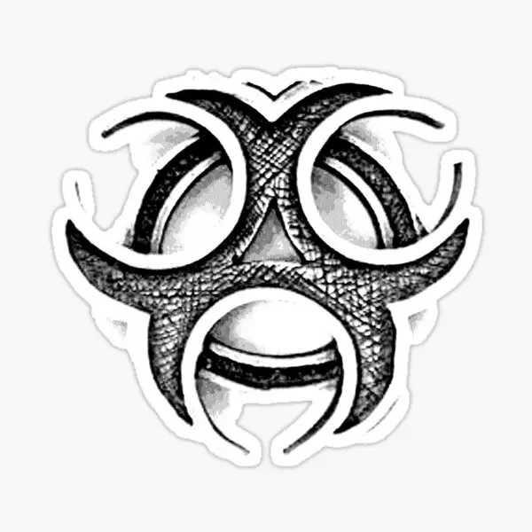 علامات تحذير الإشعاع الإبداعية ملصق جدار غرفة نافذة السيارة شاحنة موتو دراجة فان الزجاج خوذة العربة على الطرق الوعرة البلاستيكية صائق