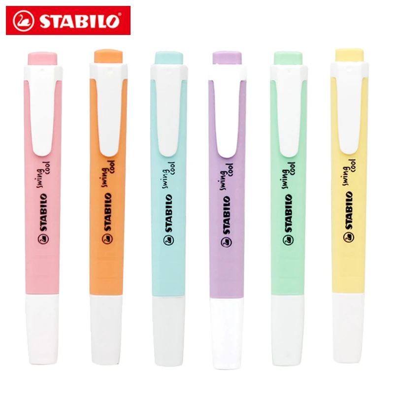 1pcs German STABILO highlighter Macron color pastel highlighter  275 portable cute student marker pen school supplies stationery