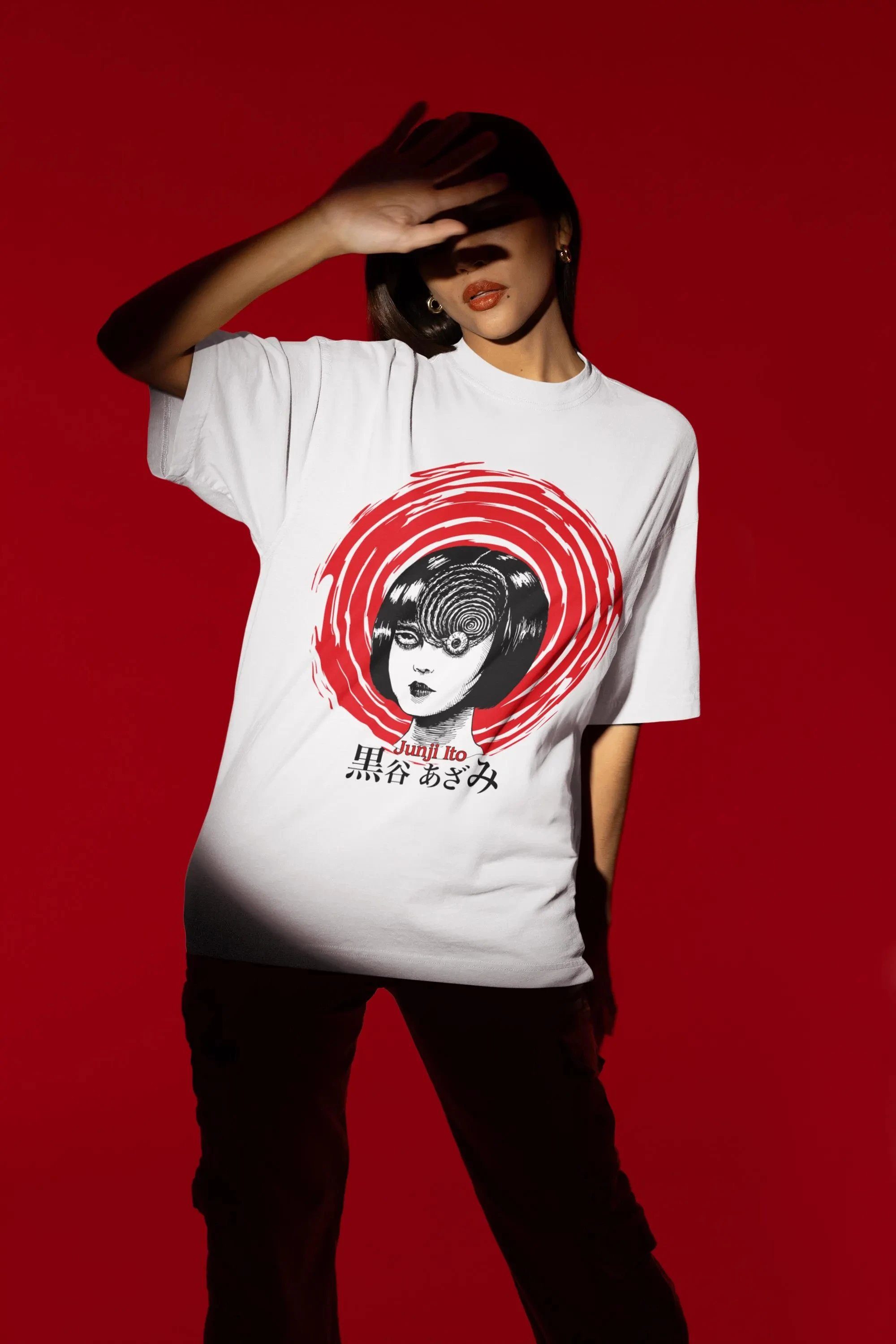 

Футболка Azami Kurotani Junji Ito, аниме, манга, ужасы, летняя, свободная и дышащая, для мужчин и женщин