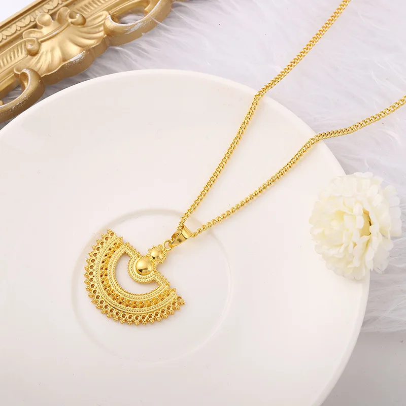3pcs Jewelry Set Necklace Ring Earrings Female Models Light Luxury Style  sector Plated Jewelry Bridal Wedding Jewelry Set