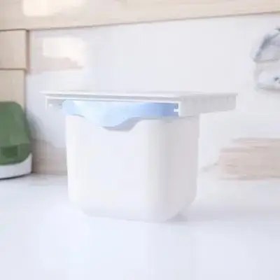 

Trash Can under Table Desk Cans Snack Bin Small Garbage Plastic Office Drawer Type Waste Bin Household Container