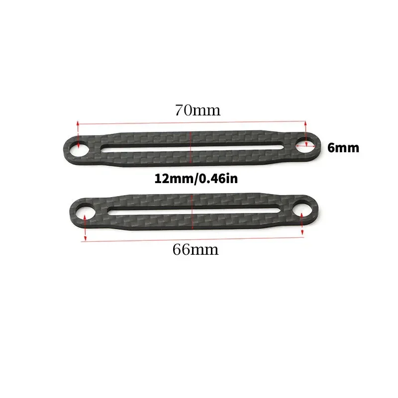 Accessori di rinforzo del pilastro del corpo della custodia per auto in fibra di carbonio per Tamiya TT02 XV02 XV01 RC Car