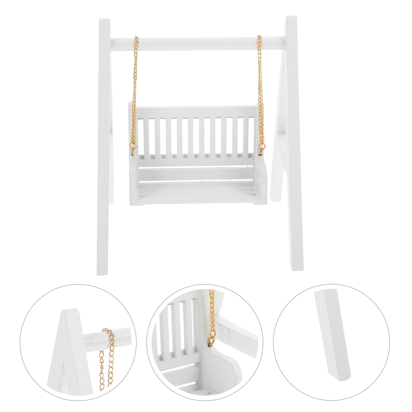 

Accessories Props Dollhouse Swing 1600X1230X1100CM Wooden Miniature Swings Decor Decoration