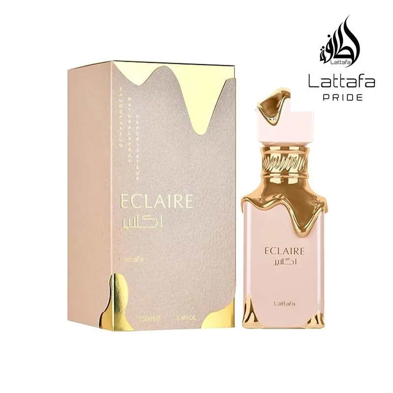 ラッタファ エクレール - バニラ、キャラメル、スイート、フローラル - オードパルファム 女性用 長持ちする香り、3.40オンス / 3.4液量オンス