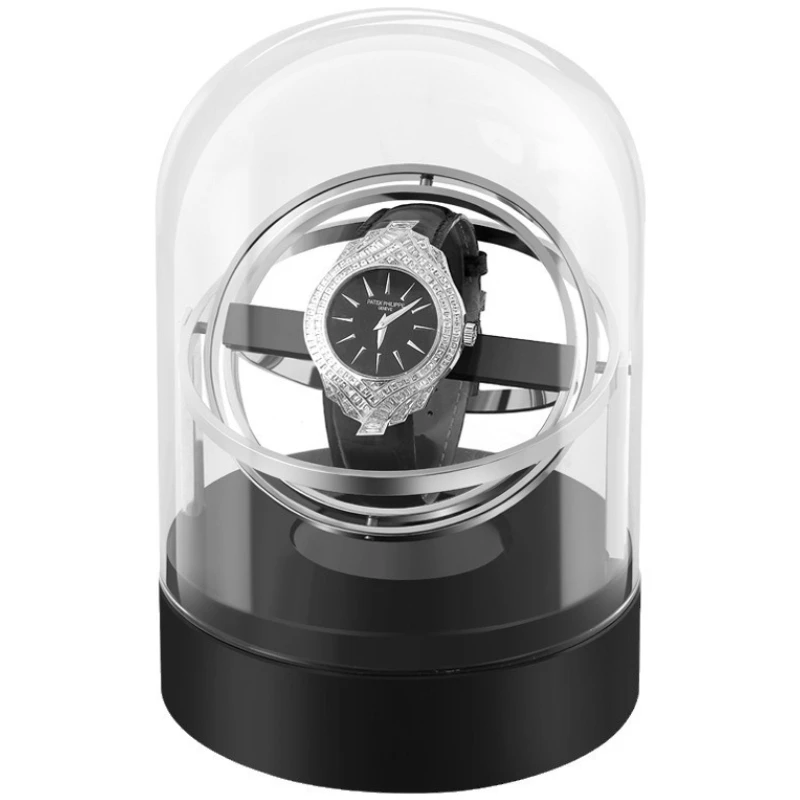 

Вращающаяся автоматическая коробка для часов, умная намотка, коробки для часов, водонепроницаемые прозрачные коробки для часов, роскошный механический органайзер, чехол