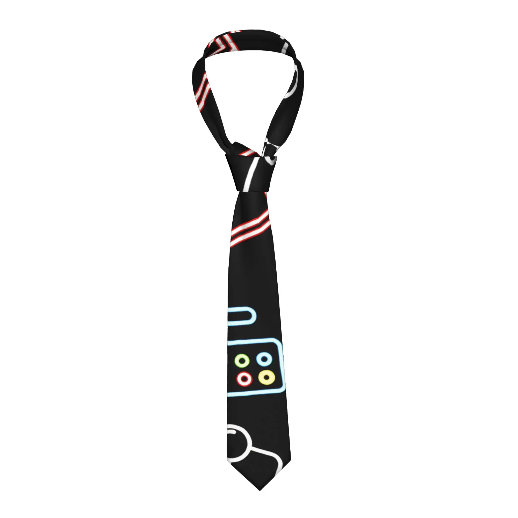 Die Entwicklung der Videospiel-Krawatten: Elegante Kragenkrawatte, Unisex-Krawatte für Erwachsene, Business-Krawatten-Accessoires