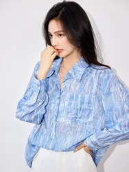 Autumn New French Niche Design Shirt Loose Casual Versatile Shirt Women's Fashion Simple Commuting Long Sleeved Tops