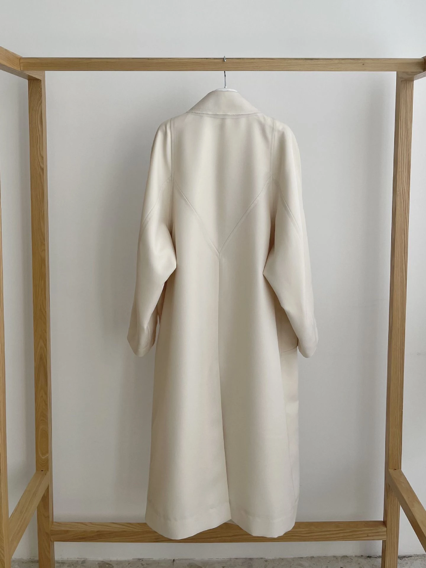 بسيطة معطف طويل طوق سترة واقية قبل أوائل الربيع جديد Sle lectual Sle Ethos Sle تخفيف أنبوب مستقيم بوليست...