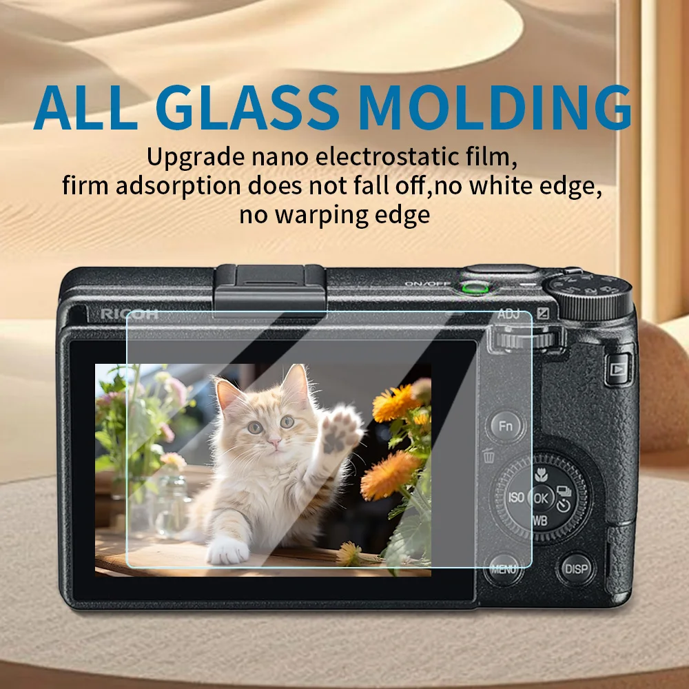 مناسبة لكاميرا باناسونيك S9 طبقة مقسى بإطار كامل بدون مرآة Ricoh GR3/GR3X طبقة رقيقة واقية للكاميرا