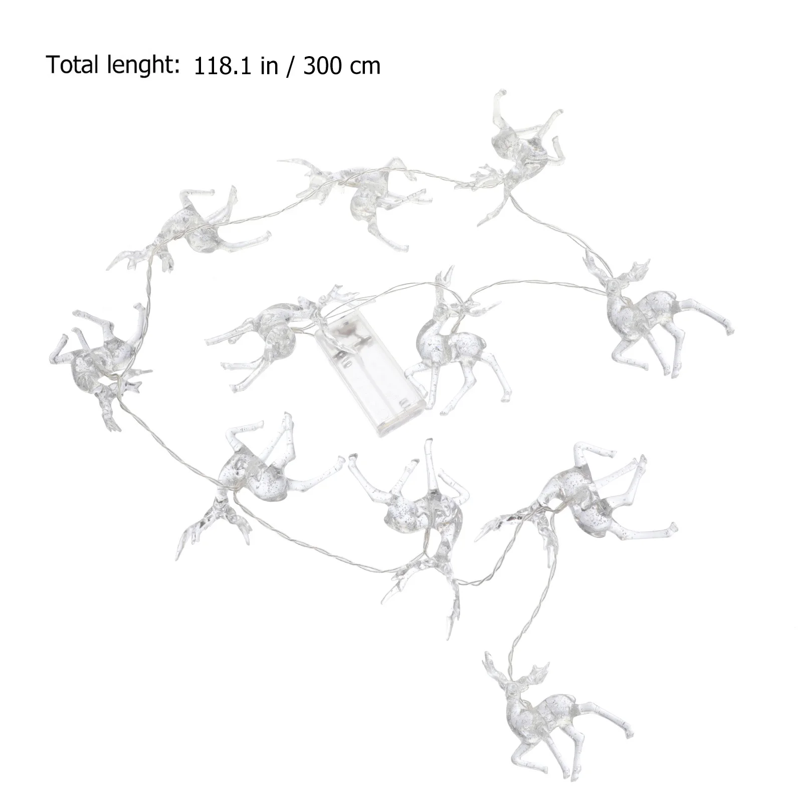 1Pcs Xmas Lamp String Reindeer LED Decorative Light Christmas Light String Lamp Party Warm Charming Holiday Atmosphere