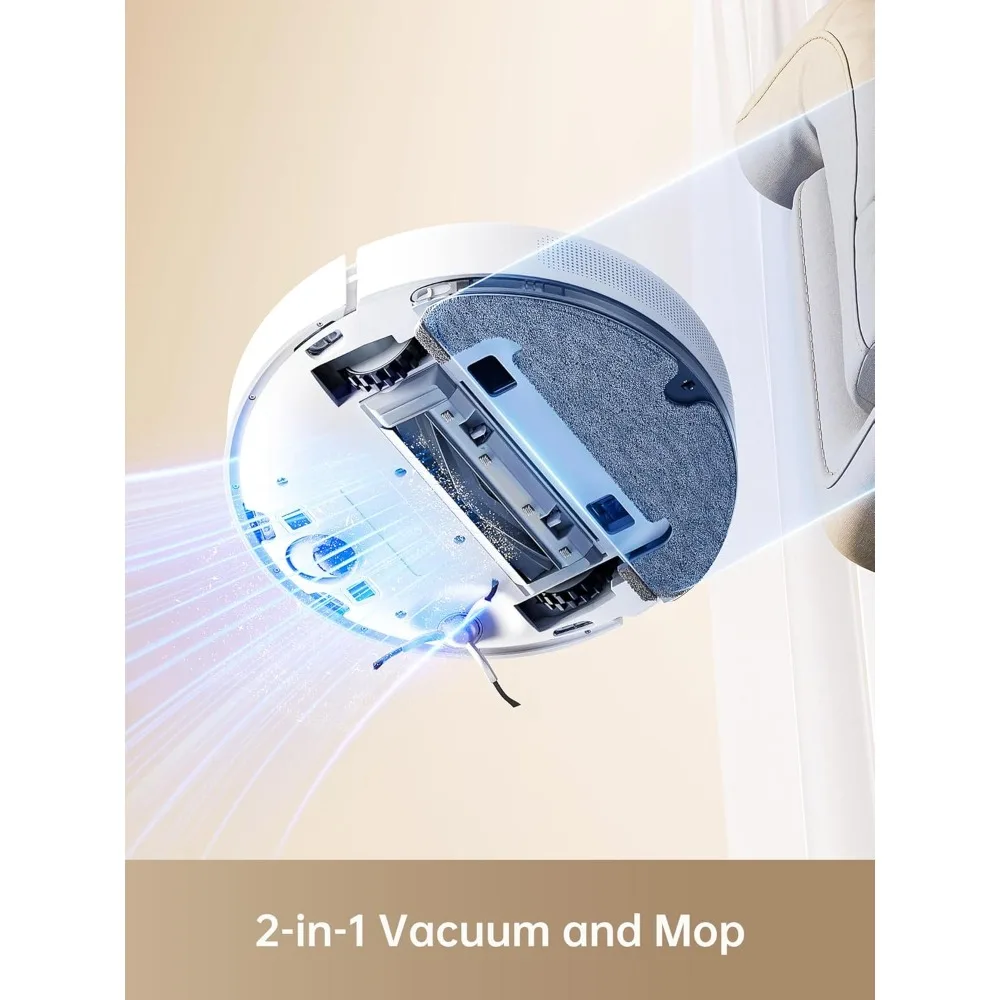 DREAME D10 Plus Gen 2 Robot Aspirapolvere Lavapavimenti con Svuotamento Automatico Polvere، Navigazione LiDAR Rilevamento Ostaco #2