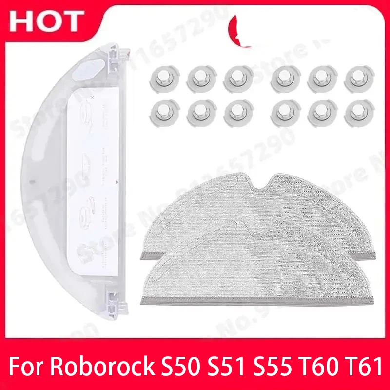 Roborock S50 S51 S55 S6 Wischtücher, Wassertank, Filter-Set, Roboter-Staubsauger Zubehör, Trocken- und Nass-Wischtücher
