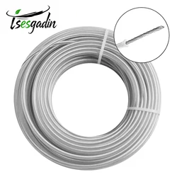5 m/10 m/15 m * 2,4mm/2,7mm/3mm/4mm Gras Trimmer Linie Nylon Draht Pinsel Cutter Seil Stahl Gras Trimmer Linie Rasenmäher Ersatz