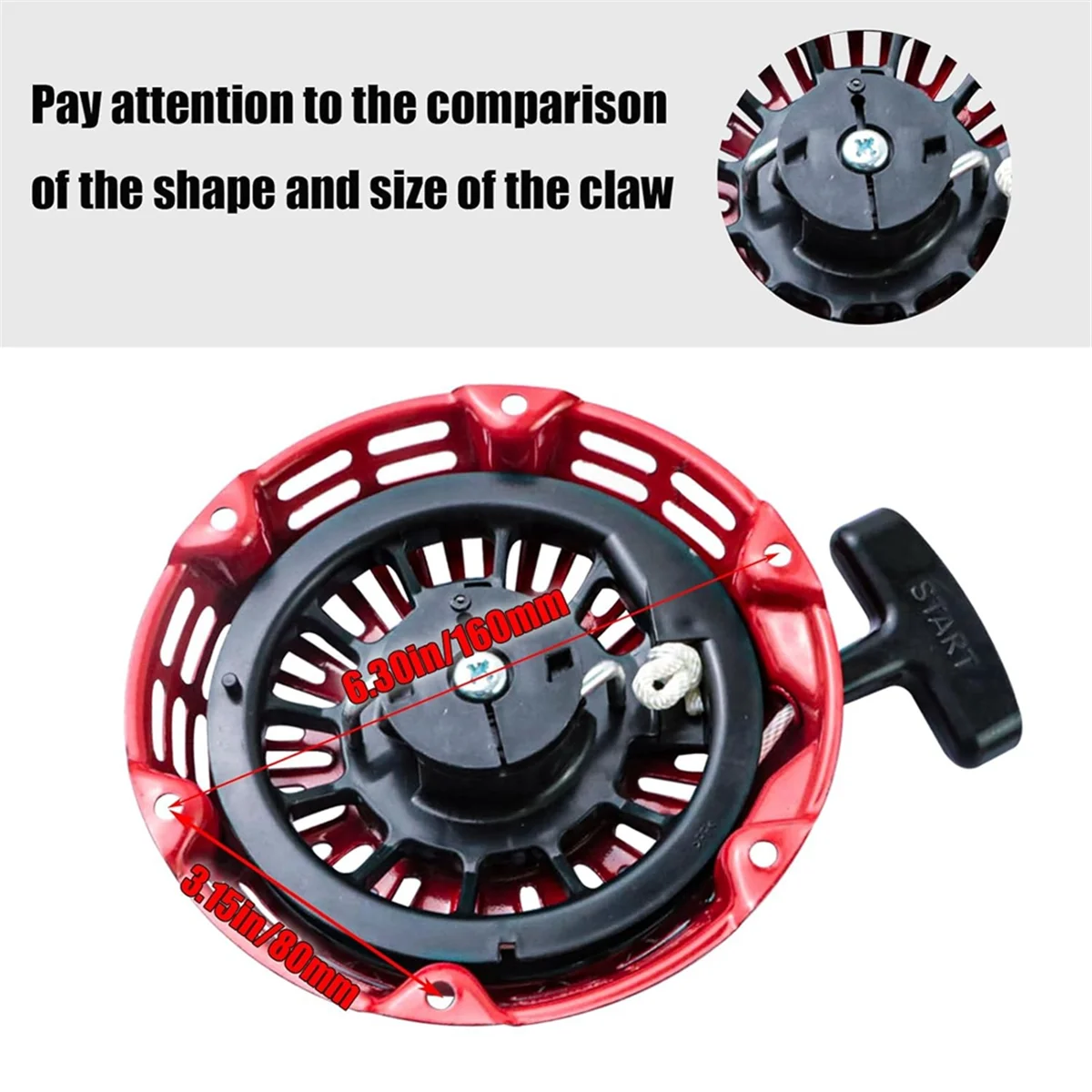 A64Z سحب بداية الجمعية لهوندا GX200 GX160 بادئ حركة ارتدادي 5.5 6.5HP المحرك مع قضيب منحني الدقرة 28400-Z4M-306ZB 27400-Z1