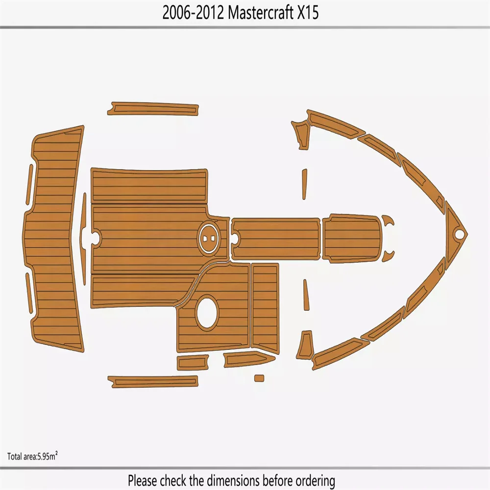 2006-2012 MASTERCRAFT x15 Cockpit Swimming platform 6mm EVA FAUX Non-slip mat SeaDek MarineMat Gatorstep Style Self Adhesive