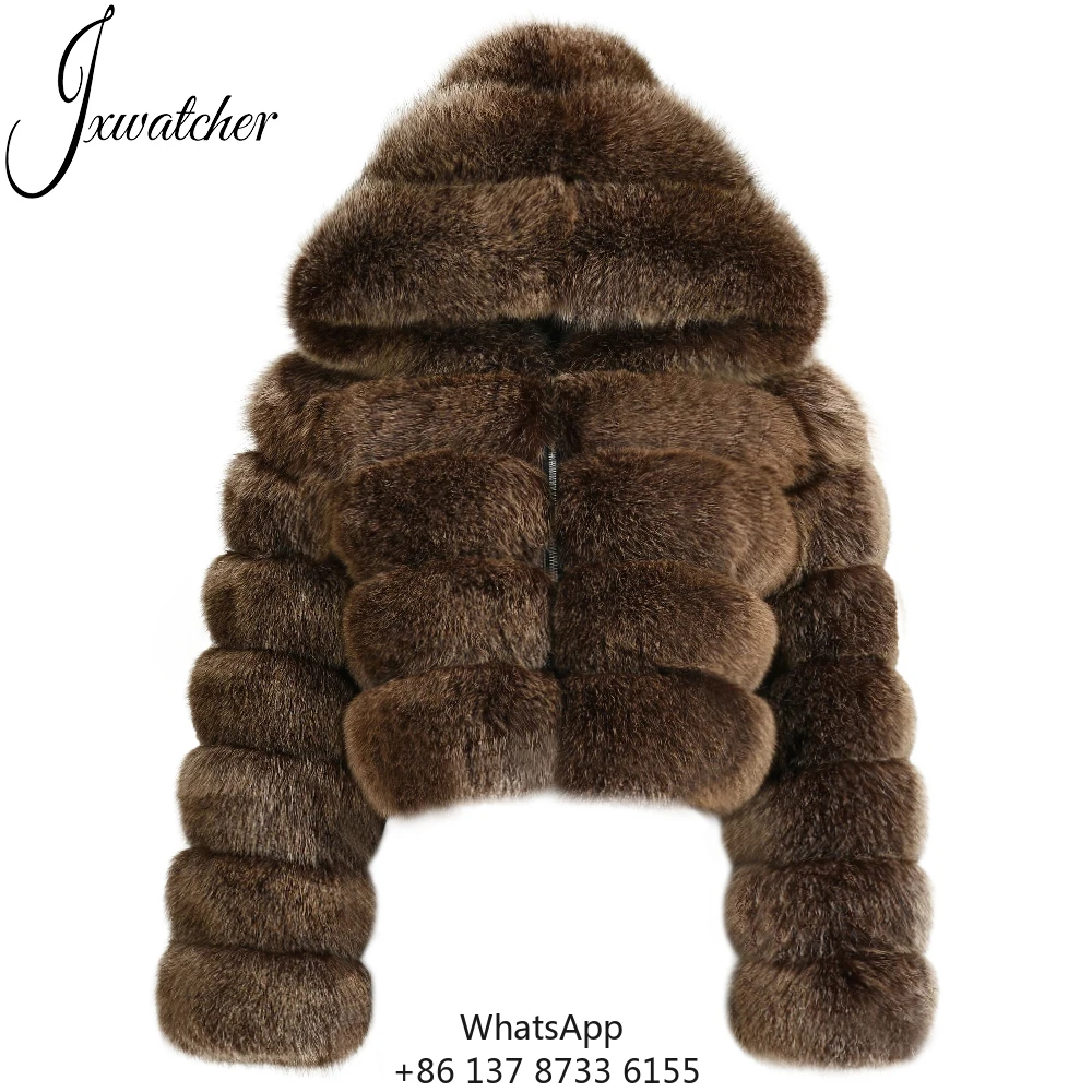 

Оптовая продажа: Зимняя теплая куртка из натурального меха лисы, укороченная модель, с большим меховым капюшоном, натуральный синий цвет, женская куртка из натурального меха лисы для женщин