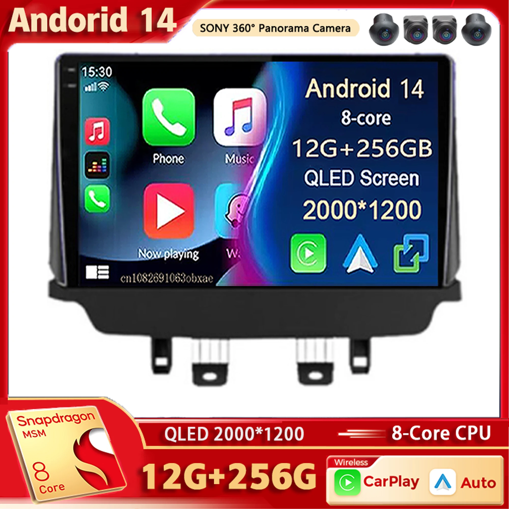 Android 14 Car Radio Multimedia Player For Mazda CX-3 CX3 Mazda 2 DK 2014 - 2021 Auto Carplay Car Stereo wifi+4G Ai voice 2 Din