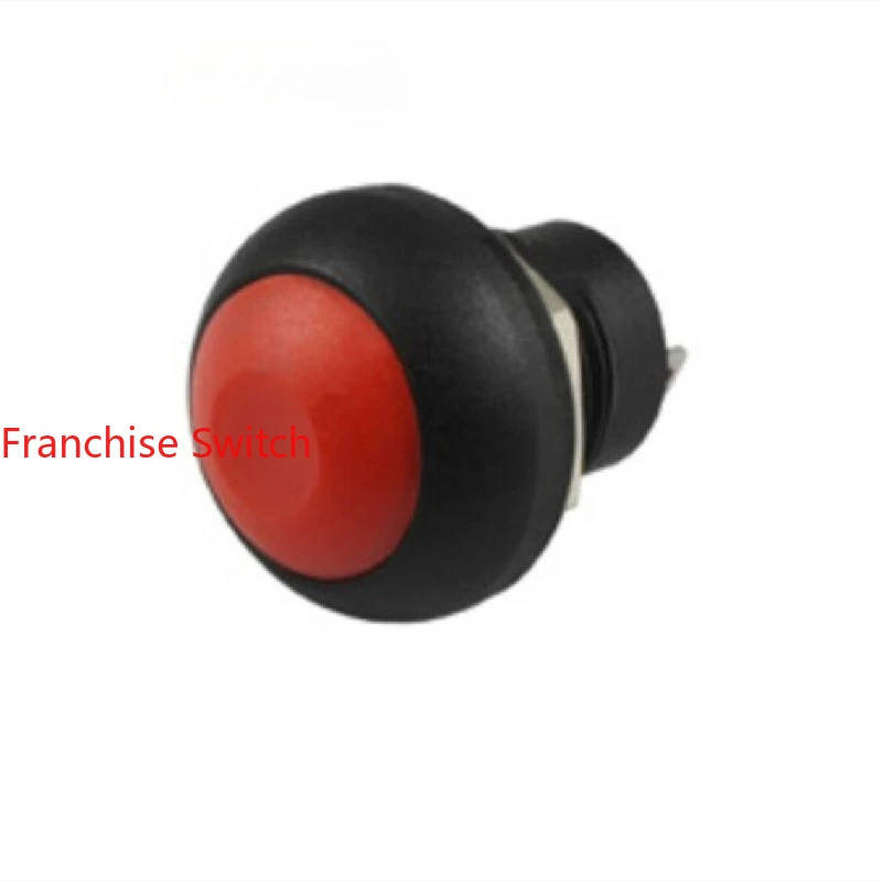 10PCS original genuine PB12 red button switch opening 12MM waterproof self-reset power 