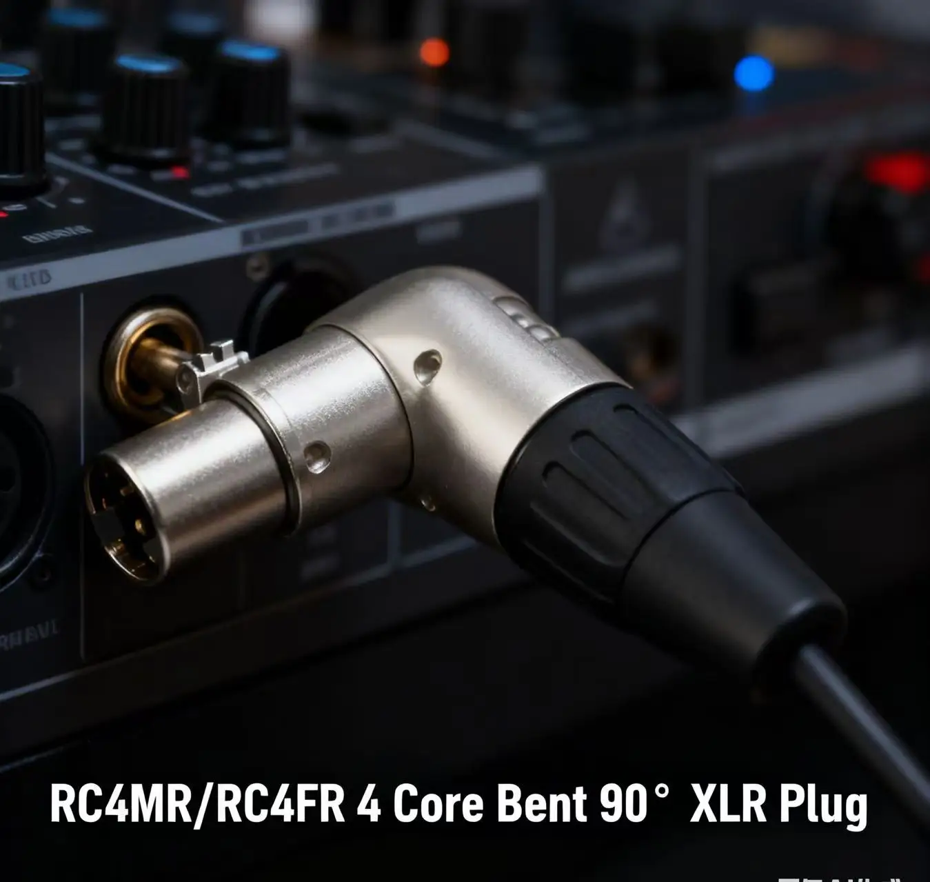 

4 Core Bent 90 ° XLRRC4MR/RC4FR Balanced Plug Fever Audio Earphone XLR Welding Connection Accessories