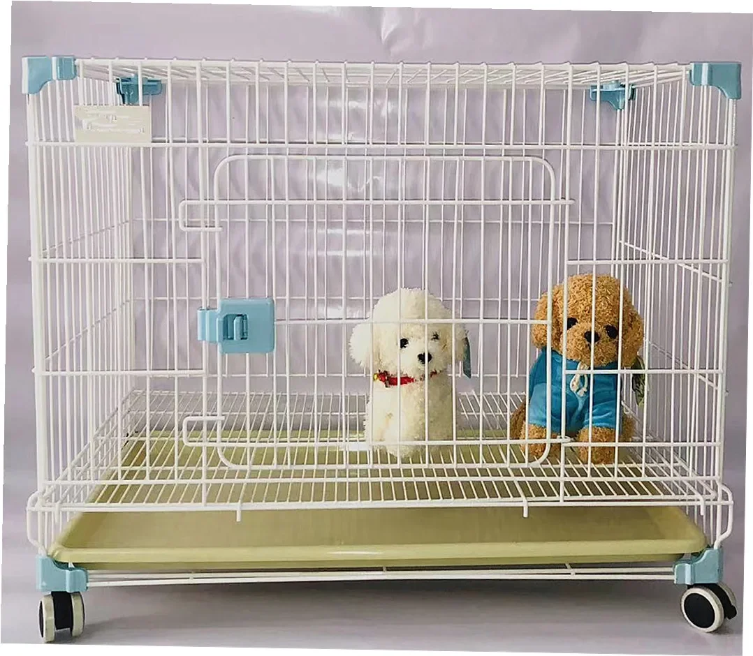 

# JДышащая клетка для собак с застежкой-кнопкой Штабелируемая питомник для бега в помещении и на открытом воздухе со съемным пластиковым подносом Iron Fra