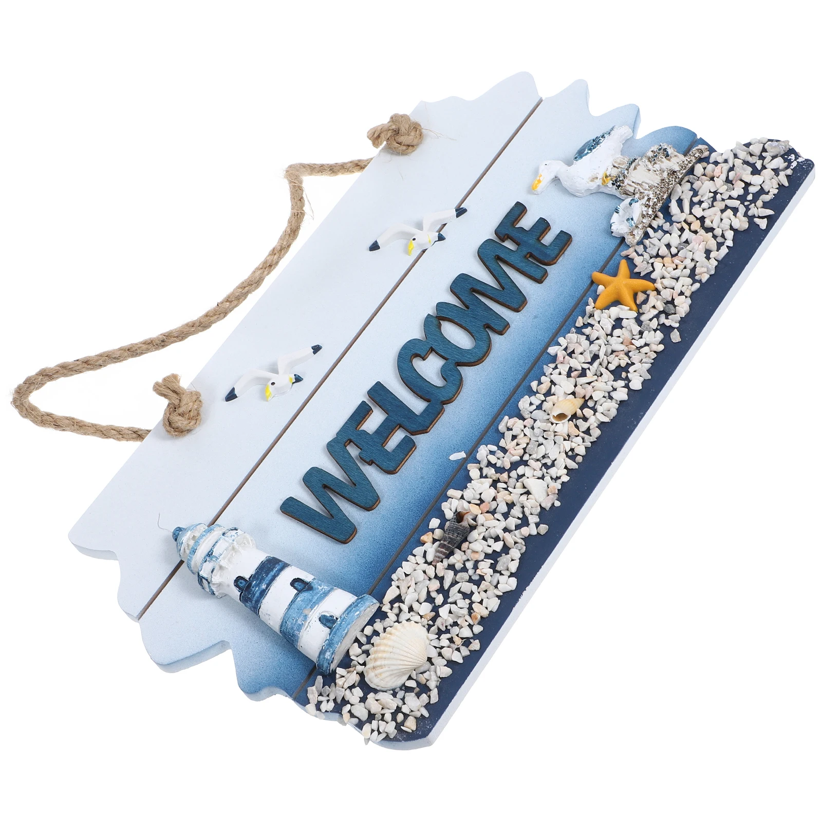 

1pc Mediterranean Style Pine Wood Door Sign Home Office Decor Hanging Porch Wall Decoration Party Housewarming